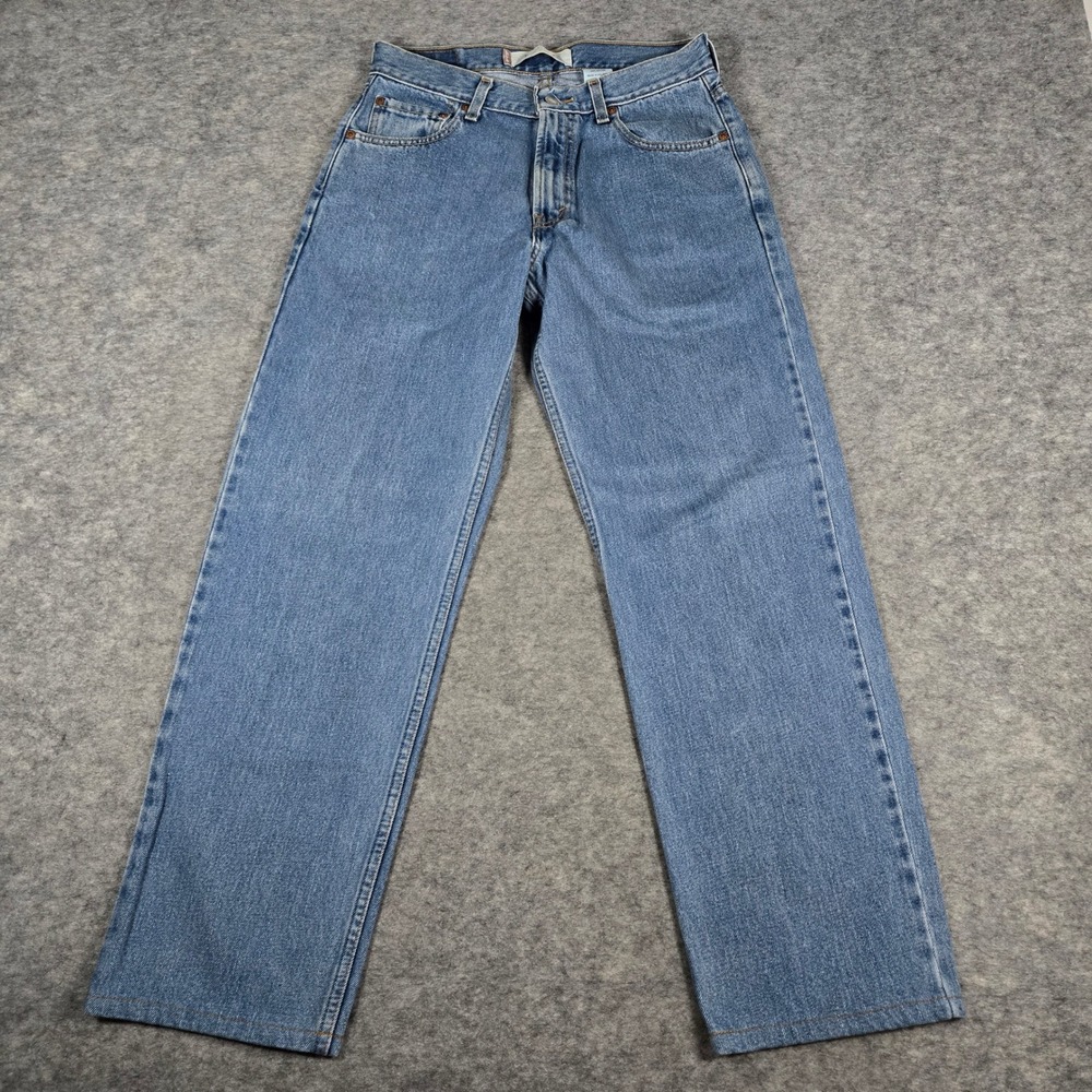 Levis Mens Blue 550 Relaxed Fit Tapered Jeans 30x30